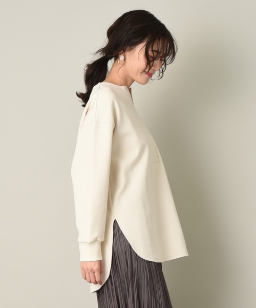 INTERPLANET（インタープラネット）の「CTPUダンボールチュニック（Tシャツ/カットソー・レディース・オフホワイト/チャコールグレー/ブラウン・FREE）」の21枚目の写真