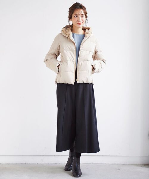 Perle Peche（ペルルペッシュ）の「ファーフードショートダウン