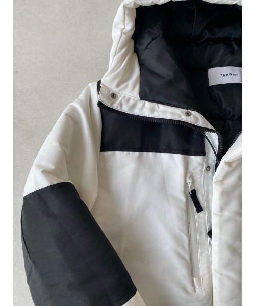 YARD PLUS（ヤードプリュス）の「YARD PLUS 切り換えボリュームジャケット（ブルゾン・メンズ・ブラック/ホワイト/ベージュ/カーキ・LARGE/MEDIUM）」の7枚目の写真