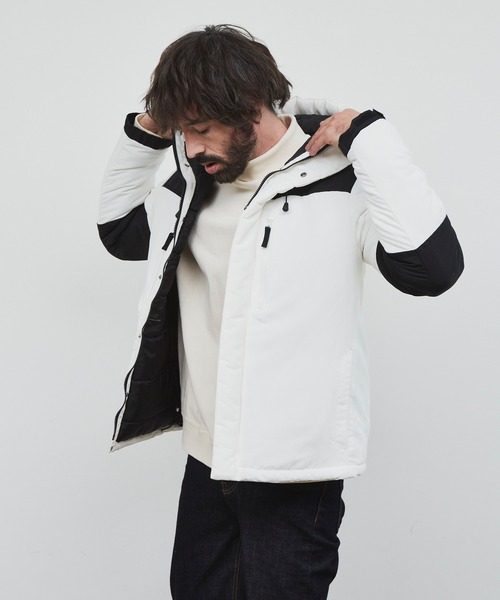 YARD PLUS（ヤードプリュス）の「YARD PLUS 切り換えボリュームジャケット（ブルゾン・メンズ・ブラック/ホワイト/ベージュ/カーキ・LARGE/MEDIUM）」の16枚目の写真