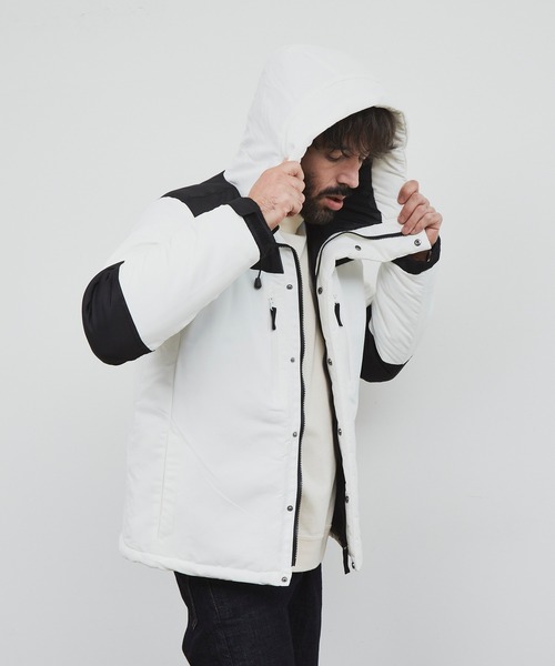 YARD PLUS（ヤードプリュス）の「YARD PLUS 切り換えボリュームジャケット（ブルゾン・メンズ・ブラック/ホワイト/ベージュ/カーキ・LARGE/MEDIUM）」の21枚目の写真