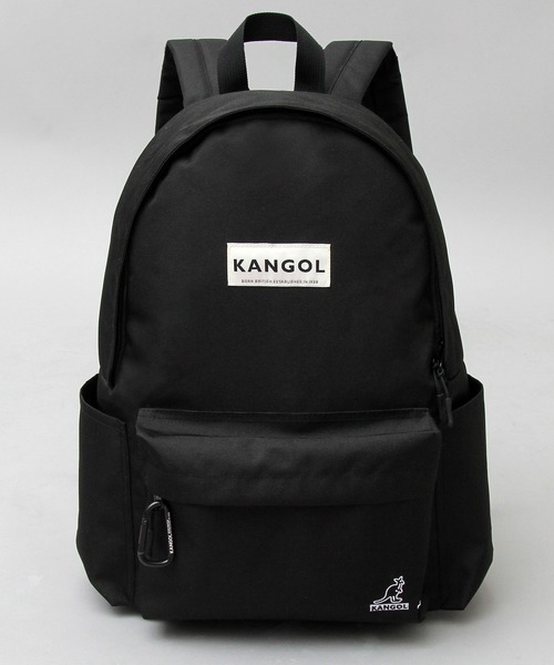 KANGOL（カンゴール）の「カラビナ付き スタンダード デイパック（バックパック/リュック・メンズ・ブラック・FREE）」の4枚目の写真