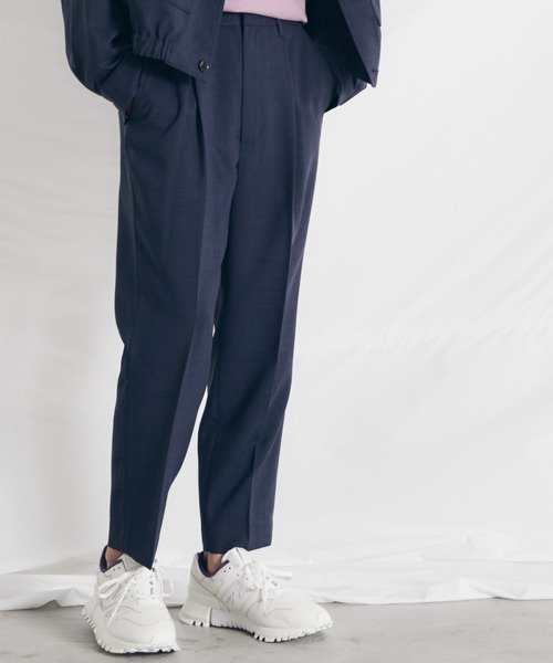 WYM LIDNM（ウィム バイ リドム）の「PE SLOW TAPERED SLACKS（スラックス・メンズ・ブラック/ベージュ/ブルー系その他/パープル系その他・S/M/L）」の3枚目の写真