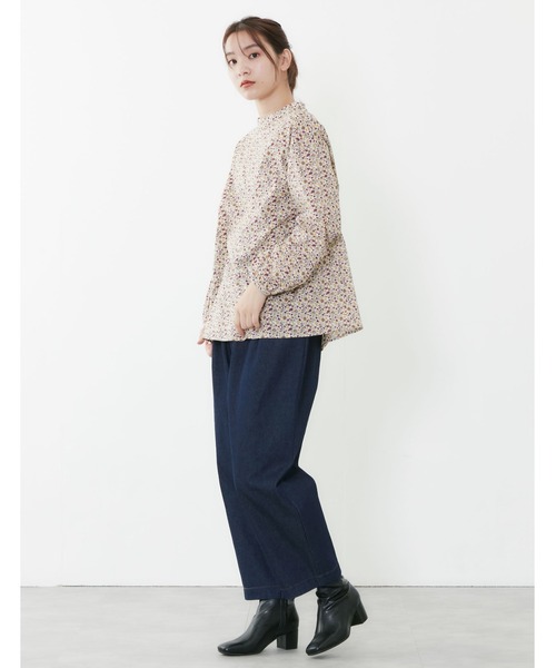 POU DOU DOU(プードゥドゥ)の「ロールネックブラウス(シャツ/ブラウス・レディース・オフホワイト/イエロー/ブルー・3)」の5枚目の写真