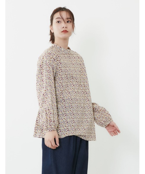 POU DOU DOU(プードゥドゥ)の「ロールネックブラウス(シャツ/ブラウス・レディース・オフホワイト/イエロー/ブルー・3)」の8枚目の写真