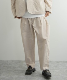 NYLAUS | ストライプ柄 ワイドテーパード バルーンパンツ(その他パンツ)