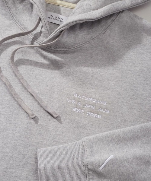Saturdays NYC（サタデーズ ニューヨークシティ ）の「Ditch International Hoodie（パーカー・メンズ・グレー/ベージュ/ブラック・XL/X-SMALL/S/L/M）」の6枚目の写真