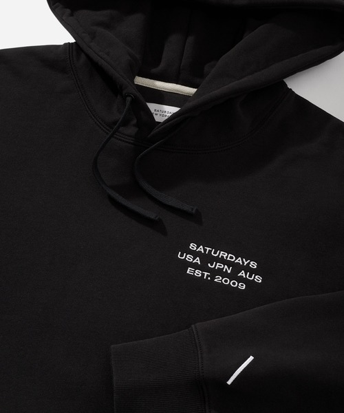 Saturdays NYC（サタデーズ ニューヨークシティ ）の「Ditch International Hoodie（パーカー・メンズ・グレー/ベージュ/ブラック・XL/X-SMALL/S/L/M）」の4枚目の写真