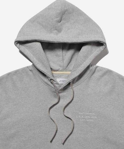Saturdays NYC（サタデーズ ニューヨークシティ ）の「Ditch International Hoodie（パーカー・メンズ・グレー/ベージュ/ブラック・XL/X-SMALL/S/L/M）」の8枚目の写真