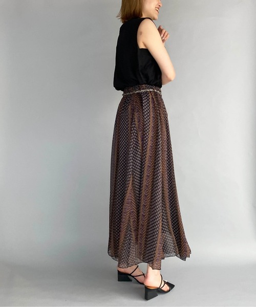 PICCIN（ピッチン）の「エスニックストライププリントスカート（スカート・レディース・ピンク/ベージュ/ブラック・M）」の18枚目の写真