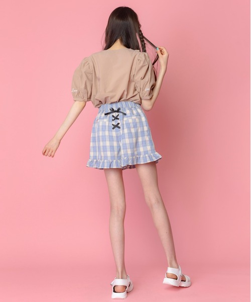 JENNI love（ジェニィラブ）の「フロントフリルブラウス（シャツ/ブラウス・キッズ・オフホワイト/ベージュ/サックスブルー・130cm/140cm/150cm/160cm）」の6枚目の写真