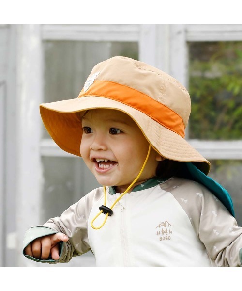 BOBO（ボボ）の「BOBO UVハット ベージュ 48-52cm（ハット・キッズ・ベージュ・フリー(48-52cm)）」の4枚目の写真