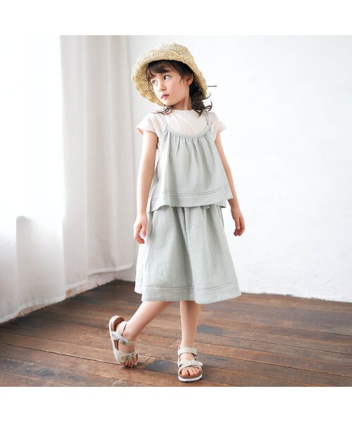 apres les cours（アプレレクール）の「折りたたみハット（ハット・キッズ・ブラウン/アイボリー・50/54/58）」の4枚目の写真