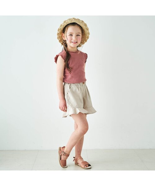 apres les cours（アプレレクール）の「折りたたみハット（ハット・キッズ・ブラウン/アイボリー・50/54/58）」の5枚目の写真