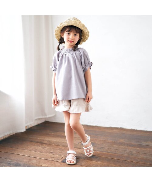 apres les cours（アプレレクール）の「折りたたみハット（ハット・キッズ・ブラウン/アイボリー・50/54/58）」の8枚目の写真