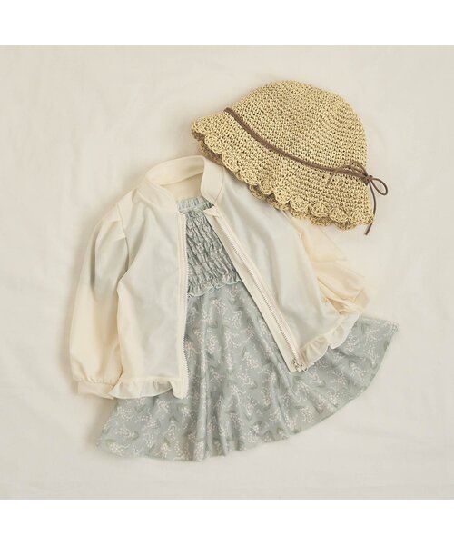 apres les cours（アプレレクール）の「折りたたみハット（ハット・キッズ・ブラウン/アイボリー・50/54/58）」の9枚目の写真