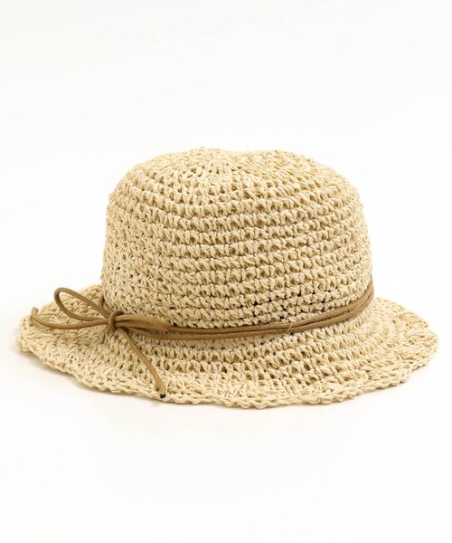 apres les cours（アプレレクール）の「折りたたみハット（ハット・キッズ・ブラウン/アイボリー・50/54/58）」の14枚目の写真