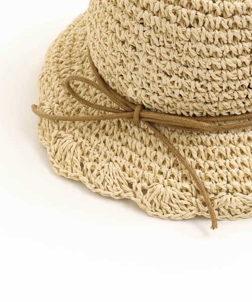 apres les cours（アプレレクール）の「折りたたみハット（ハット・キッズ・ブラウン/アイボリー・50/54/58）」の15枚目の写真