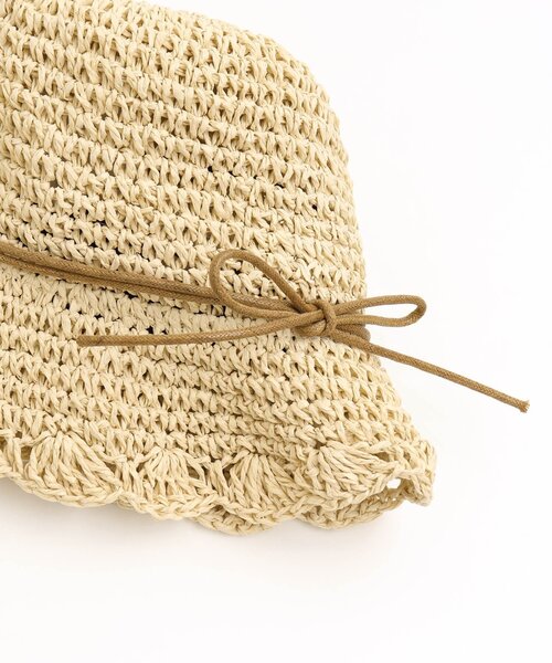 apres les cours（アプレレクール）の「折りたたみハット（ハット・キッズ・ブラウン/アイボリー・50/54/58）」の16枚目の写真