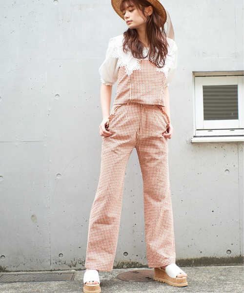 OLIVE des OLIVE（オリーブデオリーブ）の「【セットアップ対応/S/Mサイズ】ズキュン！セットアップゆるパンツ（その他パンツ・レディース・アイボリー/ブラック系その他/レッド系その他/ブルー系その他・SMALL/MEDIUM）」の4枚目の写真