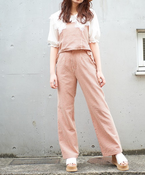 OLIVE des OLIVE（オリーブデオリーブ）の「【セットアップ対応/S/Mサイズ】ズキュン！セットアップゆるパンツ（その他パンツ・レディース・アイボリー/ブラック系その他/レッド系その他/ブルー系その他・SMALL/MEDIUM）」の8枚目の写真