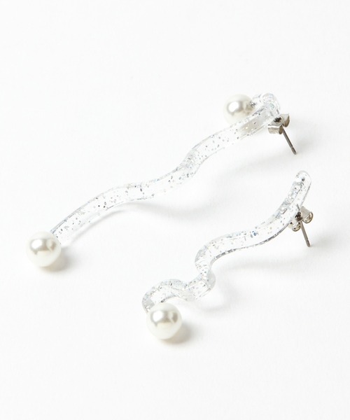 Heather（ヘザー）の「アクリルパールイヤー　948131（ピアス（両耳用）・レディース・クリア/シルバー系その他・ONESIZE）」の6枚目の写真