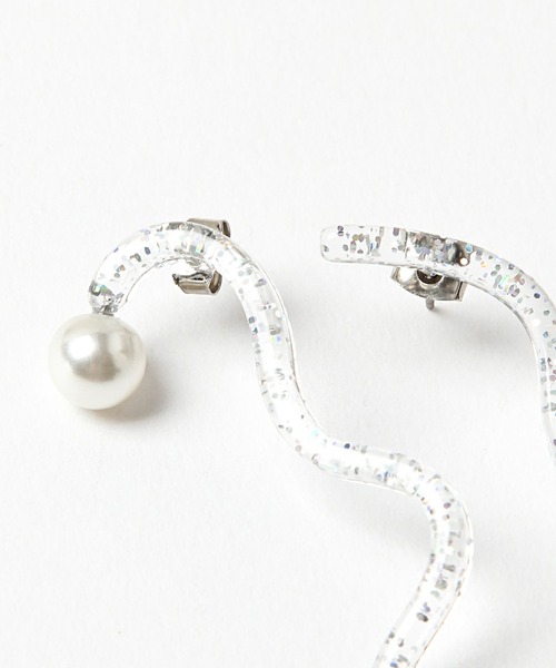 Heather（ヘザー）の「アクリルパールイヤー　948131（ピアス（両耳用）・レディース・クリア/シルバー系その他・ONESIZE）」の7枚目の写真