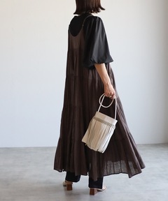 セール】シフォンギャザーティアードワンピース（ワンピース）｜anuans