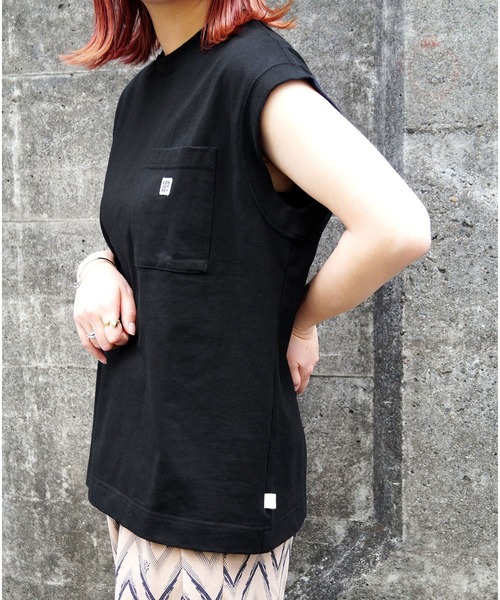 CONVERSE（コンバース）の「CONVERSEフレンチスリーブTシャツ（Tシャツ/カットソー・レディース・ダークブラウン/ホワイト/ブラック・FREE）」の3枚目の写真