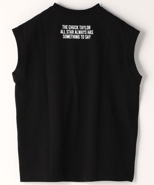 CONVERSE（コンバース）の「CONVERSEフレンチスリーブTシャツ（Tシャツ/カットソー・レディース・ダークブラウン/ホワイト/ブラック・FREE）」の8枚目の写真