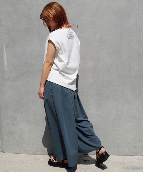 CONVERSE（コンバース）の「CONVERSEフレンチスリーブTシャツ（Tシャツ/カットソー・レディース・ダークブラウン/ホワイト/ブラック・FREE）」の13枚目の写真