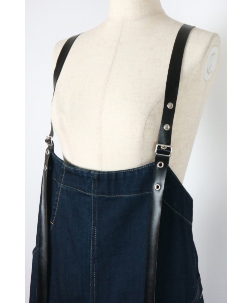 AULA AILA（アウラアイラ）の「リメイクデニムジャンパースカート（ジャンパースカート・レディース・ブラック/ブルー/インディゴブルー・0）」の21枚目の写真