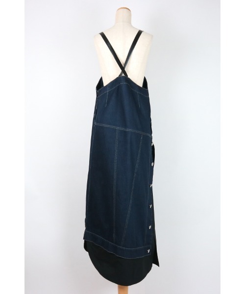 AULA AILA（アウラアイラ）の「リメイクデニムジャンパースカート  