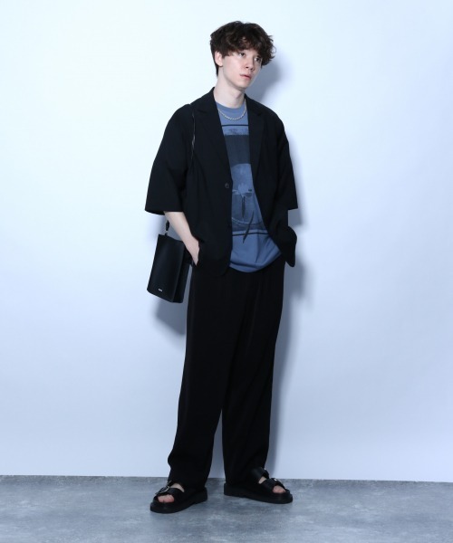 HARE(ハレ)の「フロントプリントカットソー(HARE)(Tシャツ/カットソー・メンズ・ブラック/オフホワイト/ブルー・SMALL/MEDIUM)」の6枚目の写真