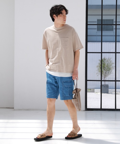 LAKOLE（ラコレ）の「【2点SET】タンクセットTシャツ / 947652（Tシャツ/カットソー・メンズ・グレー/ブラック/ラベンダー/ベージュ・MEDIUM/X-LARGE/LARGE）」の12枚目の写真