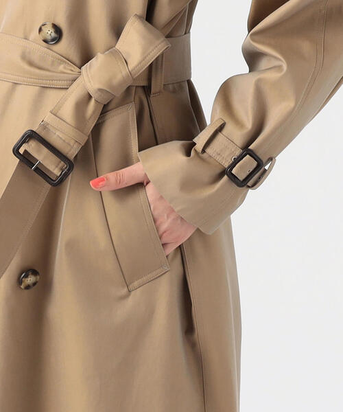 TOMORROWLAND （トゥモローランド）の「■コットンギャバジン トレンチコート（トレンチコート・レディース・キャメル・36/34）」の10枚目の写真