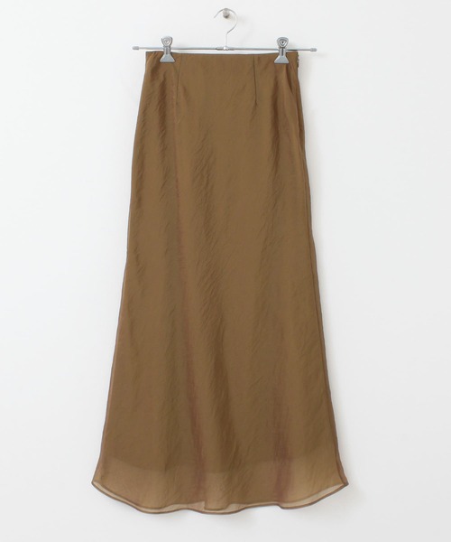 URBAN RESEARCH(アーバンリサーチ)の「シアーバイアススカート(スカート・レディース・ブラック/キャメル・36/38)」の8枚目の写真