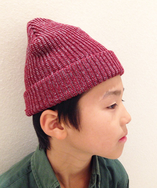 CIAOPANIC TYPY（チャオパニックティピー）の「KIDSリブニットワッチC（ニットキャップ/ビーニー・キッズ・チャコールグレー/グレー/ベージュ/ワインレッド/グリーン/ロイヤルブルー/マスタード/ブラック・FREE）」の8枚目の写真