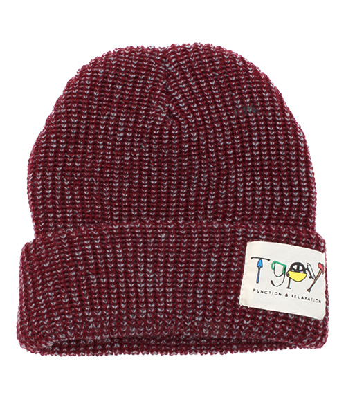 CIAOPANIC TYPY（チャオパニックティピー）の「KIDSリブニットワッチC（ニットキャップ/ビーニー・キッズ・チャコールグレー/グレー/ベージュ/ワインレッド/グリーン/ロイヤルブルー/マスタード/ブラック・FREE）」の10枚目の写真