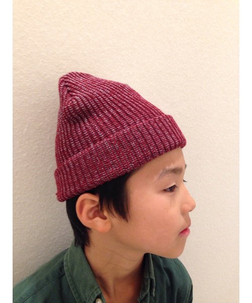 CIAOPANIC TYPY（チャオパニックティピー）の「KIDSリブニットワッチC（ニットキャップ/ビーニー・キッズ・チャコールグレー/グレー/ベージュ/ワインレッド/グリーン/ロイヤルブルー/マスタード/ブラック・FREE）」の11枚目の写真