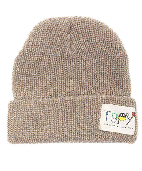 CIAOPANIC TYPY（チャオパニックティピー）の「KIDSリブニットワッチC（ニットキャップ/ビーニー・キッズ・チャコールグレー/グレー/ベージュ/ワインレッド/グリーン/ロイヤルブルー/マスタード/ブラック・FREE）」の5枚目の写真