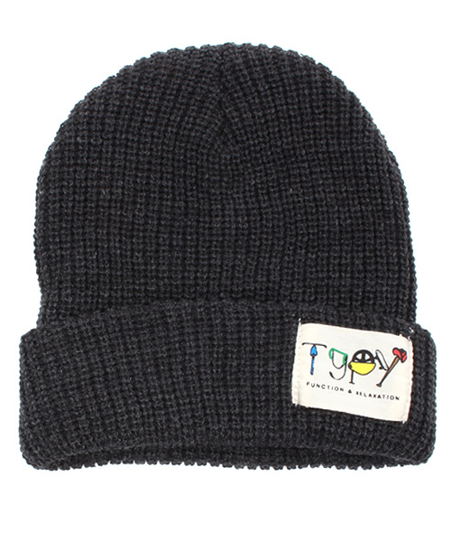 CIAOPANIC TYPY（チャオパニックティピー）の「KIDSリブニットワッチC（ニットキャップ/ビーニー・キッズ・チャコールグレー/グレー/ベージュ/ワインレッド/グリーン/ロイヤルブルー/マスタード/ブラック・FREE）」の3枚目の写真