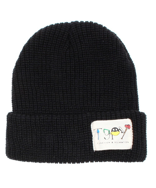 CIAOPANIC TYPY（チャオパニックティピー）の「KIDSリブニットワッチC（ニットキャップ/ビーニー・キッズ・チャコールグレー/グレー/ベージュ/ワインレッド/グリーン/ロイヤルブルー/マスタード/ブラック・FREE）」の2枚目の写真