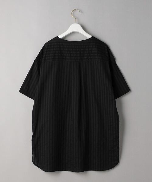 BEAUTY&YOUTH UNITED ARROWS(ビューティーアンドユースユナイテッドアローズ)の「BY カラミ織ストライプ フロントヨークブラウス(シャツ/ブラウス・レディース・ホワイト/ブラック・FREE)」の11枚目の写真