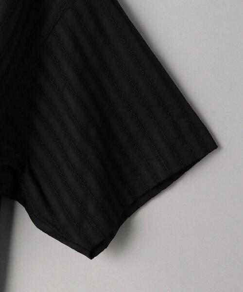 BEAUTY&YOUTH UNITED ARROWS(ビューティーアンドユースユナイテッドアローズ)の「BY カラミ織ストライプ フロントヨークブラウス(シャツ/ブラウス・レディース・ホワイト/ブラック・FREE)」の13枚目の写真