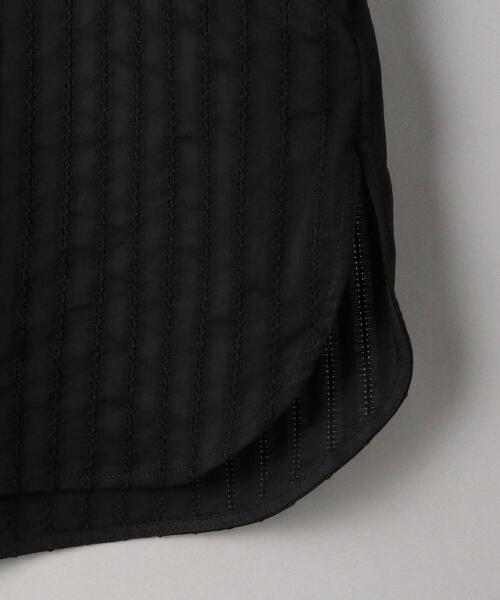 BEAUTY&YOUTH UNITED ARROWS(ビューティーアンドユースユナイテッドアローズ)の「BY カラミ織ストライプ フロントヨークブラウス(シャツ/ブラウス・レディース・ホワイト/ブラック・FREE)」の14枚目の写真