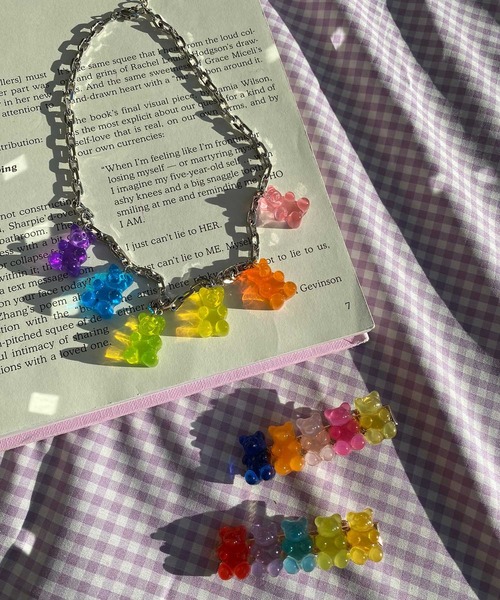 WC（ダブル シー）の「カラフルベアネックレス（ネックレス・レディース・その他1・FREE）」の4枚目の写真