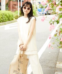 FREAK'S STORE | ▽サイドリボンハニカムセットアップ(スウェットパンツ)