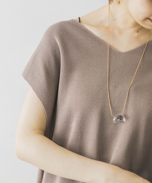 URBAN RESEARCH（アーバンリサーチ）の「ノースリーブミラノリブニット（ニット/セーター・レディース・グリーン/アイボリー/モカ・FREE）」の15枚目の写真