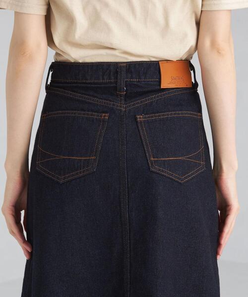 SOMETHING（サムシング）の「【別注】＜SOMETHING(サムシング)＞ デニム フレア スカート（デニムスカート・レディース・ネイビー/グレー/ライトブルー・M/S）」の13枚目の写真